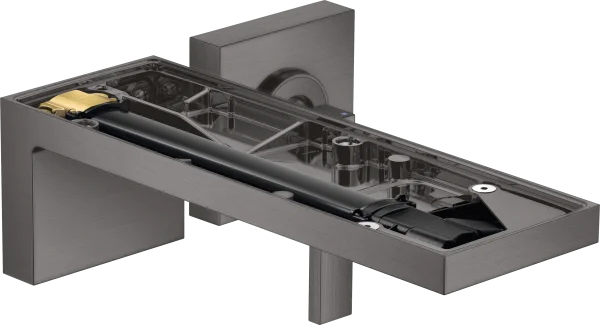Axor Myedition Single Lever Basin Mixer For Concealed Installation Wall-mounted With Spout 221 Mm Without Plate Brushed Black Chrome