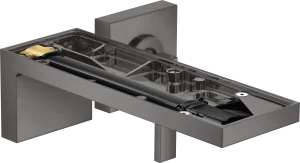Axor Myedition Single Lever Basin Mixer For Concealed Installation Wall-mounted With Spout 221 Mm Without Plate Brushed Black Chrome