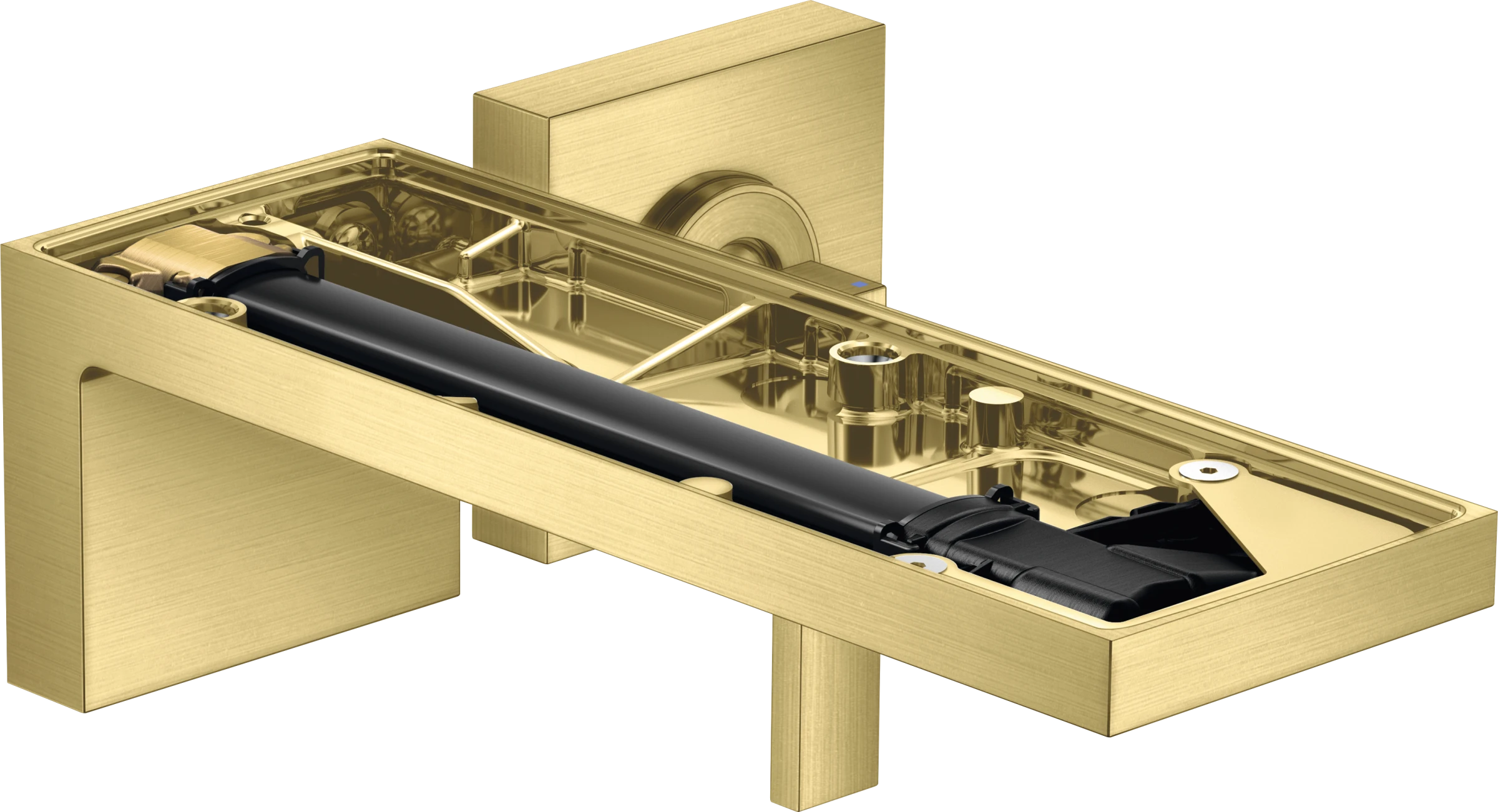 Axor Myedition Single Lever Basin Mixer For Concealed Installation Wall-mounted With Spout 221 Mm Without Plate Brushed Brass
