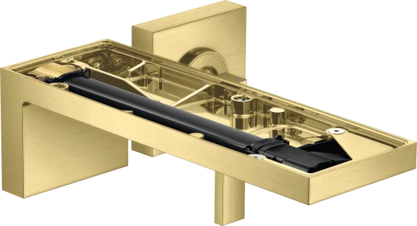Axor Myedition Single Lever Basin Mixer For Concealed Installation Wall-mounted With Spout 221 Mm Without Plate Brushed Brass