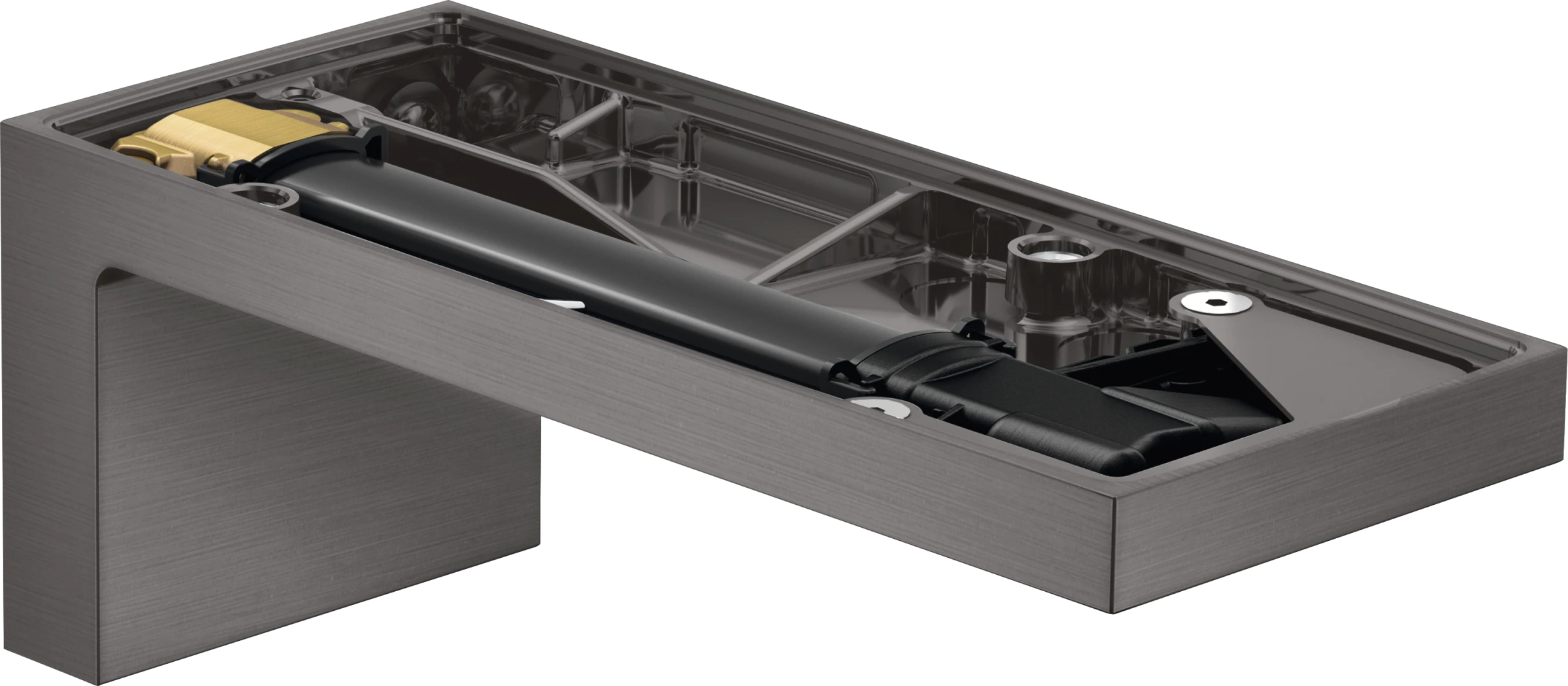 Axor Myedition Bath Spout Without Plate Brushed Black Chrome