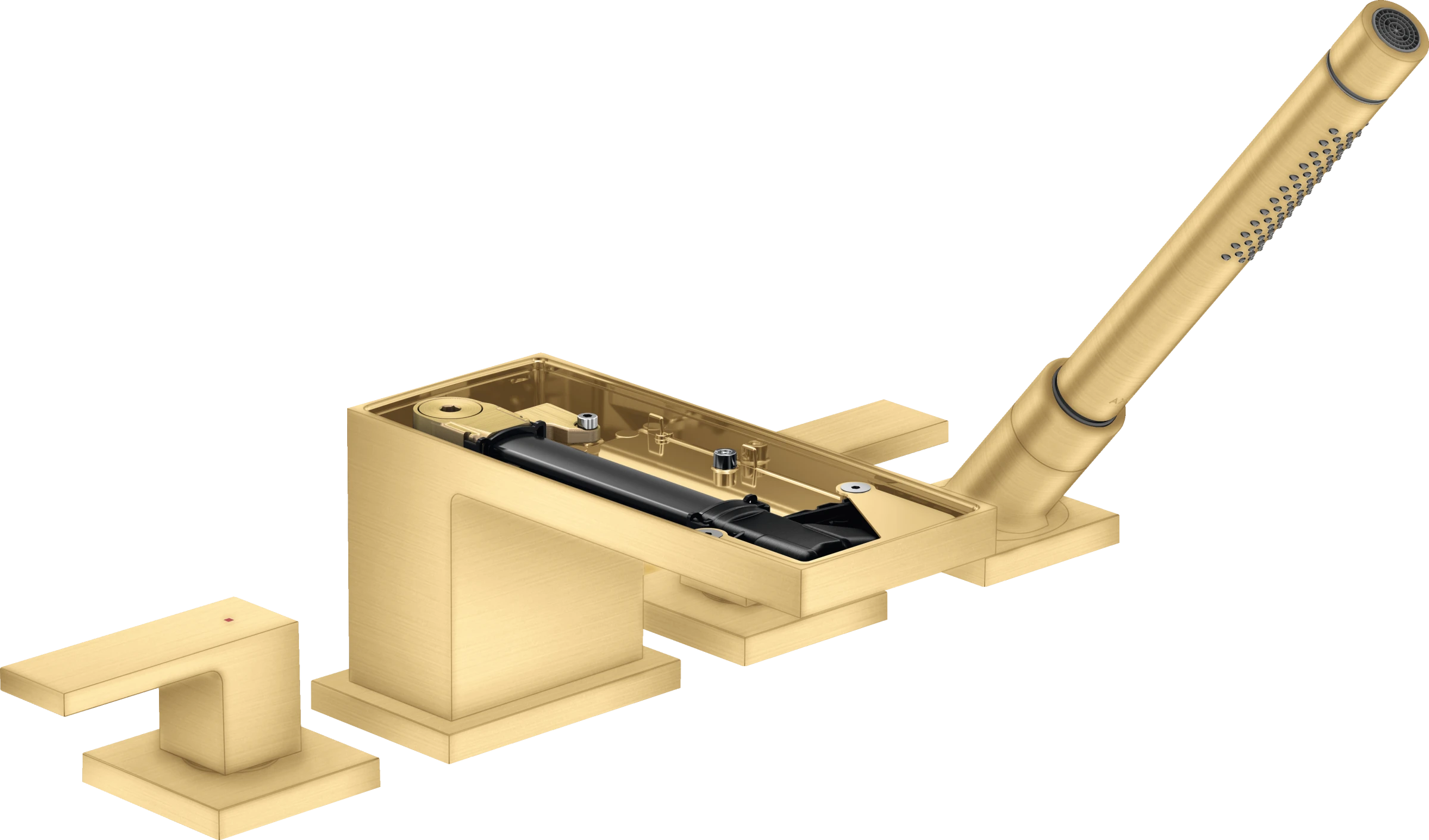 Axor Myedition 4-hole Rim-mounted Bath Mixer Without Plate Gold Brushed