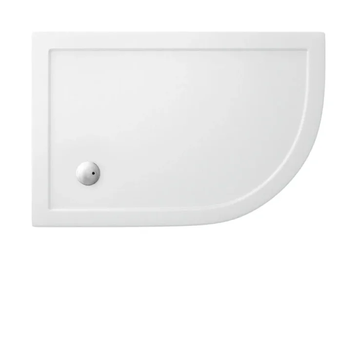 Crosswater Offset Quadrant Right Hand 35mm Acrylic Shower Tray 800 x 1200mm product image - Image 1