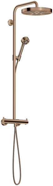 Axor One Showerpipes With Thermostatic Mixer 1020 X 350 X 170mm Rose Gold/gold - Polished