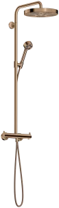 Axor One Showerpipes With Thermostatic Mixer 1020 X 350 X 170mm Rose Gold/gold - Polished