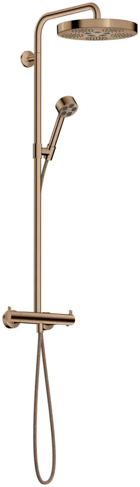 Axor One Showerpipes With Thermostatic Mixer 1020 X 350 X 170mm Rose Gold/gold - Polished product image - Image 1