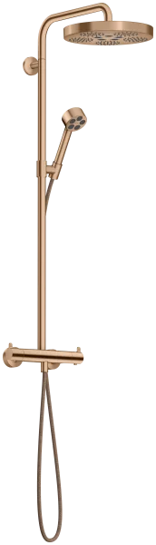 Axor One Showerpipes With Thermostatic Mixer 1020 X 350 X 170mm Rose Gold/gold - Brushed