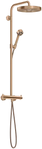 Axor One Showerpipes With Thermostatic Mixer 1020 X 350 X 170mm Rose Gold/gold - Brushed