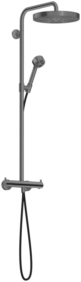 Axor One Showerpipes With Thermostatic Mixer 1020 X 350 X 170mm Gunmetal/chrome - Brushed product image - Image 1