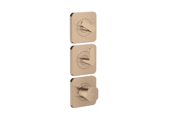 Axor Citterio C Thermostatic Shower Mixer Concealed 298.5 X 209 X 139mm Rose Gold/gold - Polished