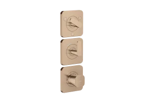 Axor Citterio C Thermostatic Shower Mixer Concealed 298.5 X 209 X 139mm Rose Gold/gold - Polished