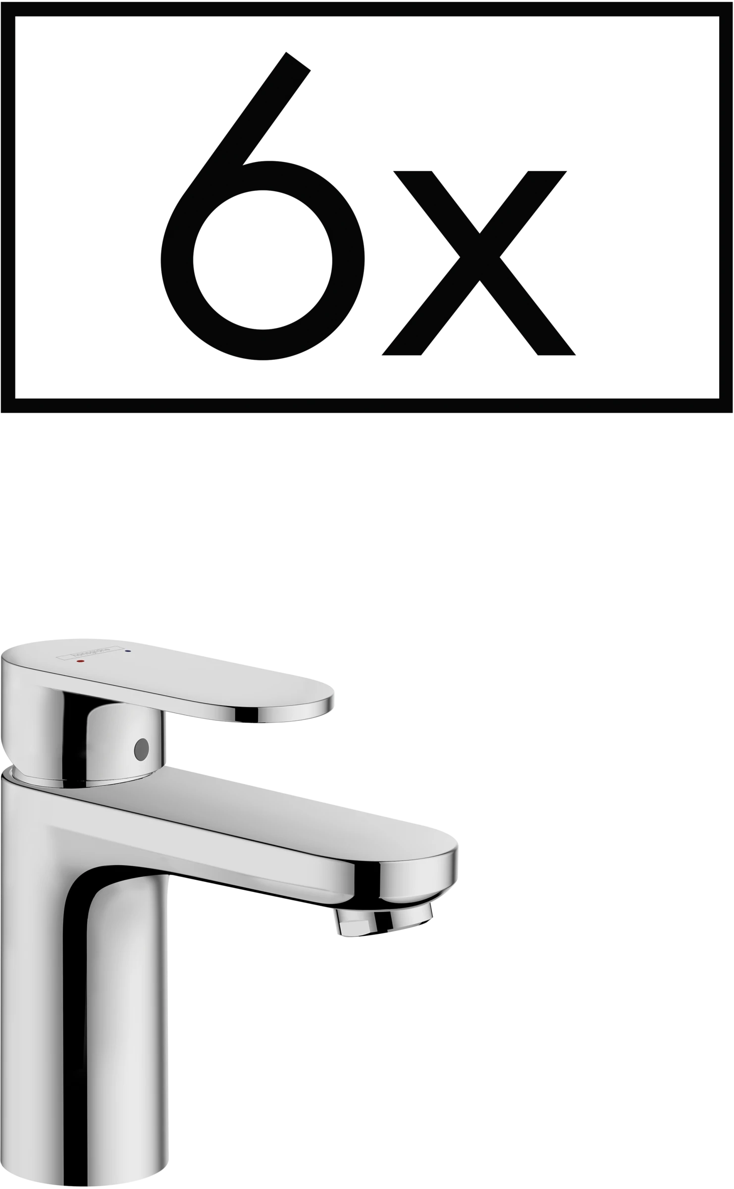 Hansgrohe Vernis Blend Single Lever Basin Mixer 70 With Pop-up Waste Set Project Pack (6 Pcs.) Chrome