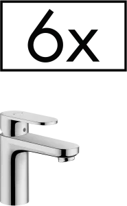 Hansgrohe Vernis Blend Single Lever Basin Mixer 70 With Pop-up Waste Set Project Pack (6 Pcs.) Chrome