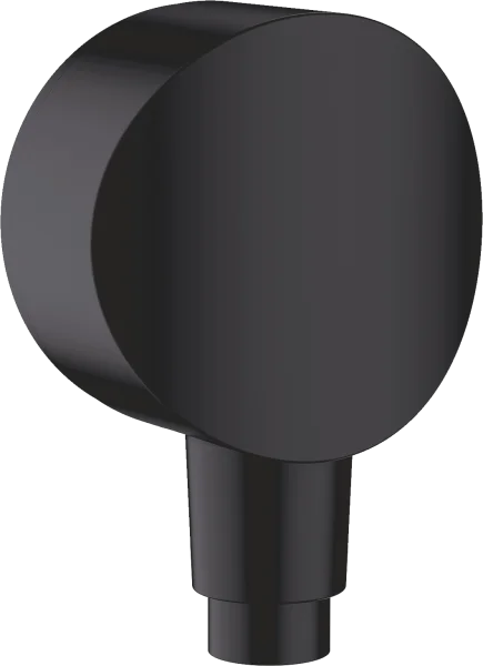 Hansgrohe Fixfit Wall Outlet S With Non-return Valve And Synthetic Joint Matt Black