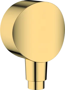 Hansgrohe Fixfit Wall Outlet S With Non-return Valve And Synthetic Joint Gold Polished