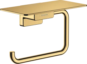 Hansgrohe Addstoris Q Roll Holder With Shelf Gold Polished