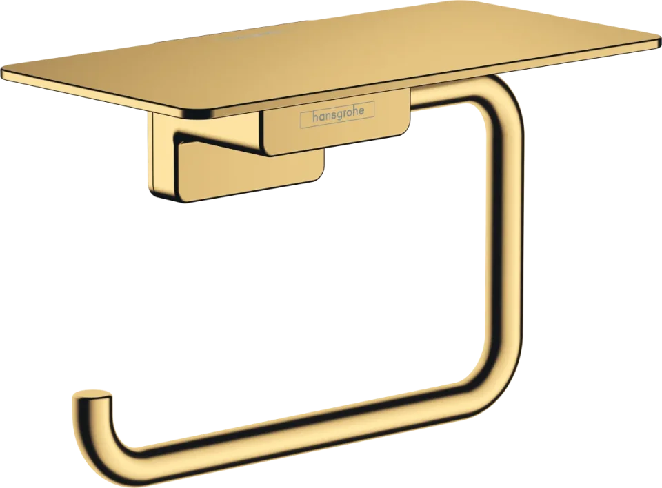 Hansgrohe Addstoris Q Toilet Roll Holders 105 X 55 X 160mm Gold - Polished product image - Image 1