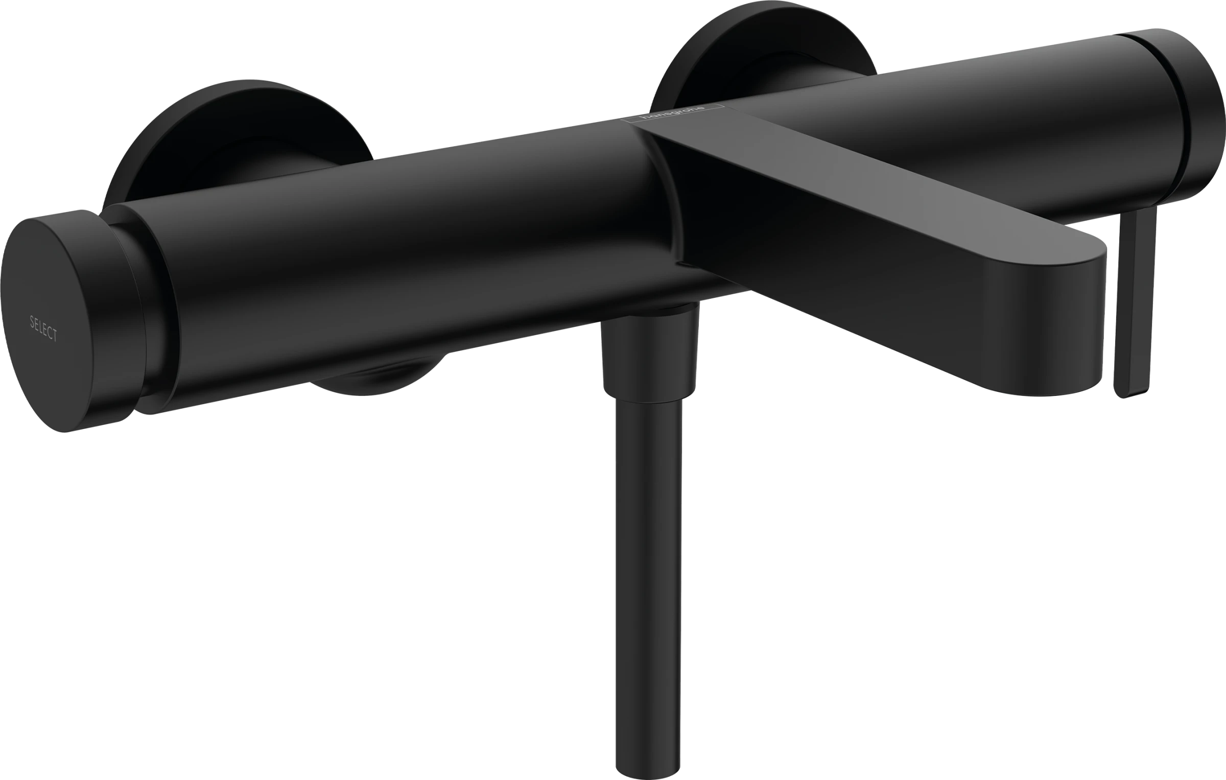 Hansgrohe Finoris Single Lever Bath Mixer For Exposed Installation Matt Black