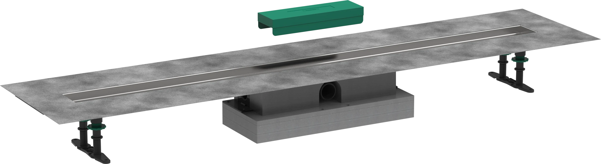 Hansgrohe Ubox Universal Complete Set For Flat Installation - 1200 For Shower Drains Finish Sets