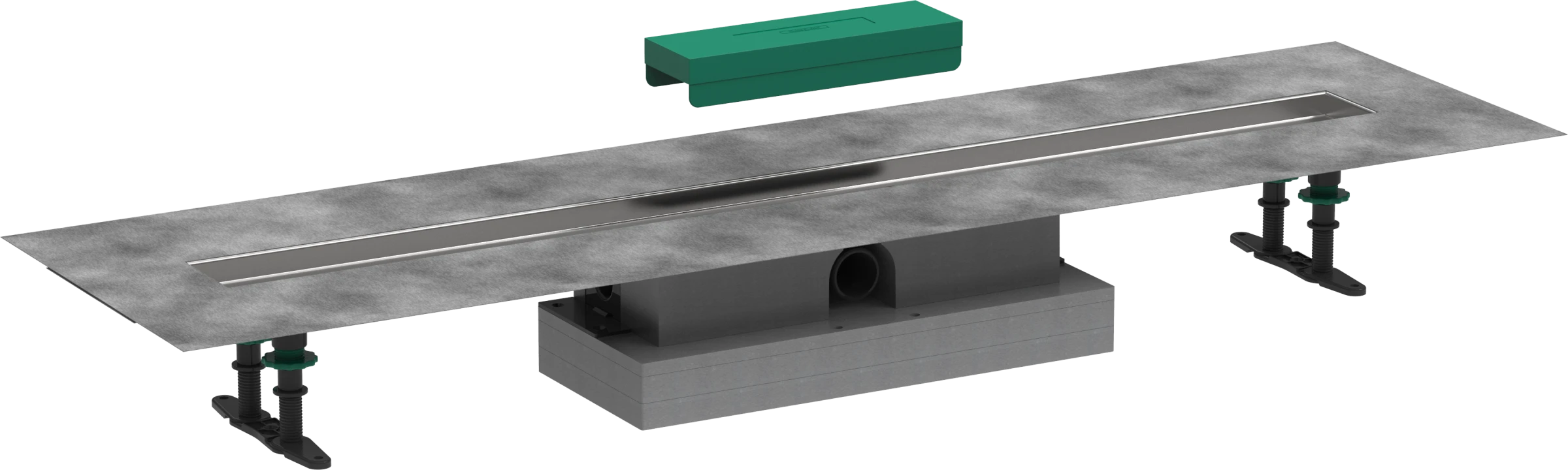 Hansgrohe Ubox Universal Complete Set For Flat Installation - 1000 For Shower Drains Finish Sets