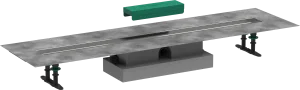 Hansgrohe Ubox Universal Complete Set For Flat Installation - 1000 For Shower Drains Finish Sets