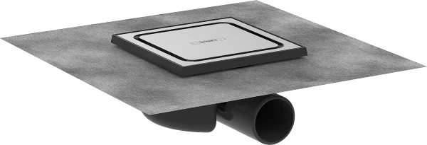 Hansgrohe Raindrain Spot Complete Set Point Drain 150/150 Brushed Stainless Steel
