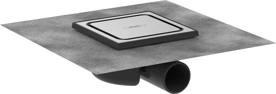 Hansgrohe Raindrain Spot Shower Wastes 467 X 276 X 107mm Stainless Steel - Brushed product image - Image 1
