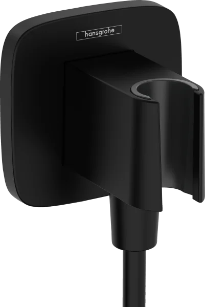 Hansgrohe Fixfit Q Wall Outlet 130 X 110 X 90mm Black - Matt