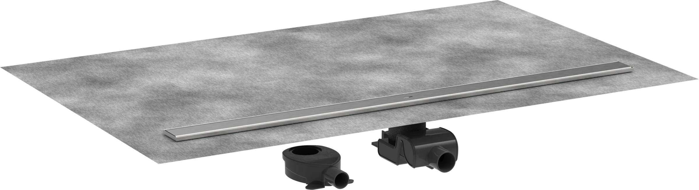 Hansgrohe Raindrain Allround Shower Wastes 1395 X 165 X 133mm Stainless Steel - Brushed