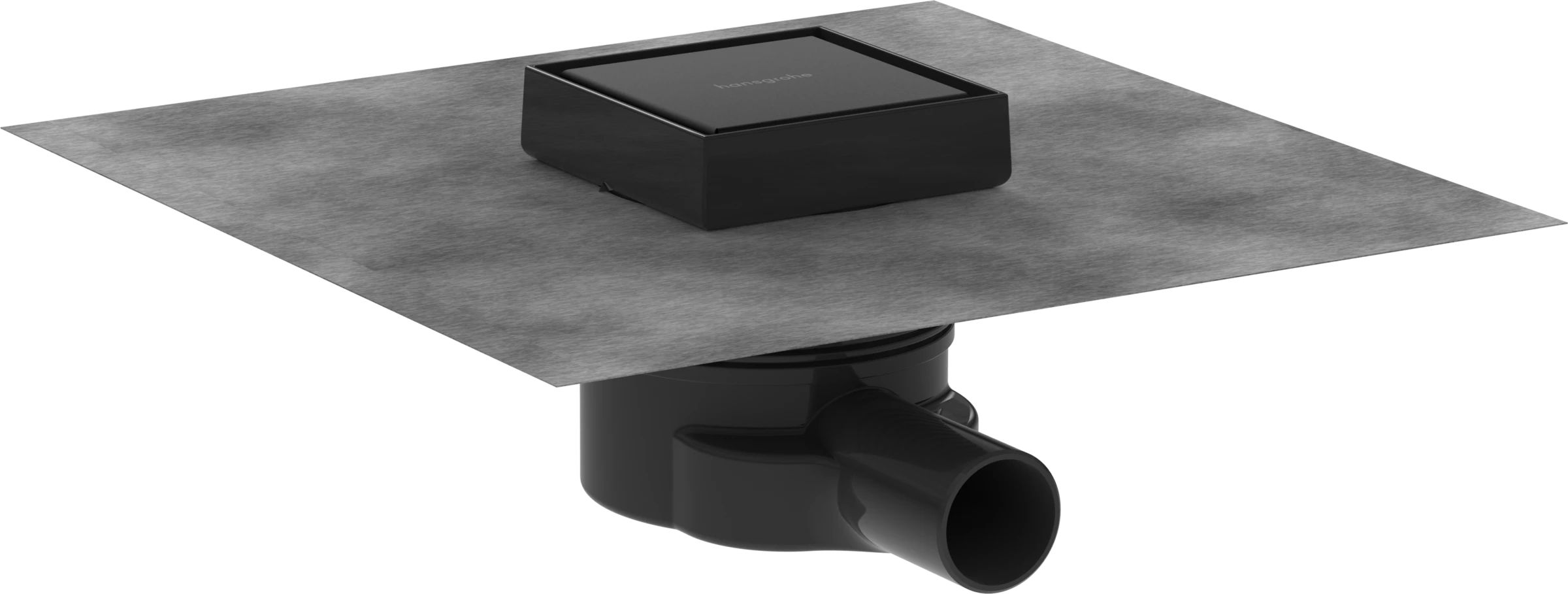 Hansgrohe Raindrain Point Shower Wastes 467 X 276 X 107mm Black - Matt