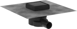 Hansgrohe Raindrain Point Shower Wastes 467 X 276 X 107mm Black - Matt