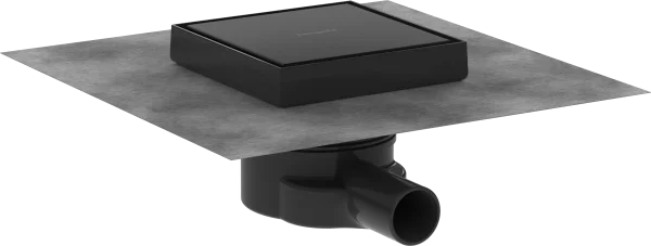 Hansgrohe Raindrain Point Shower Wastes 467 X 276 X 107mm Black - Matt