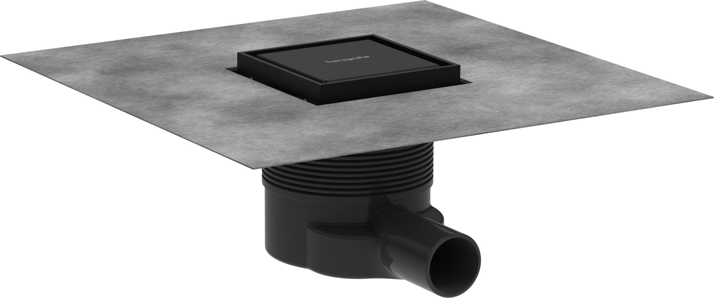 Hansgrohe Raindrain Brilliance Shower Wastes 467 X 276 X 107mm Black - Matt