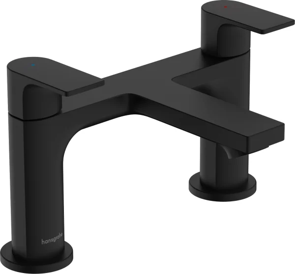 Hansgrohe Rebris E Bath Mixers Concealed 285 X 220 X 180mm Black - Matt