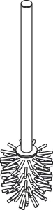 Hansgrohe Replacement Toilet Brush With Handle Chrome