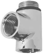 Ava Towel Rail Dual Fuel T-piece Polished Chrome