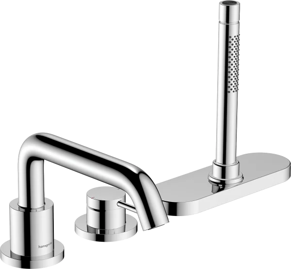 Hansgrohe Tecturis S Bath Mixers Concealed 540 X 280 X 220mm Gunmetal/chrome - Brushed