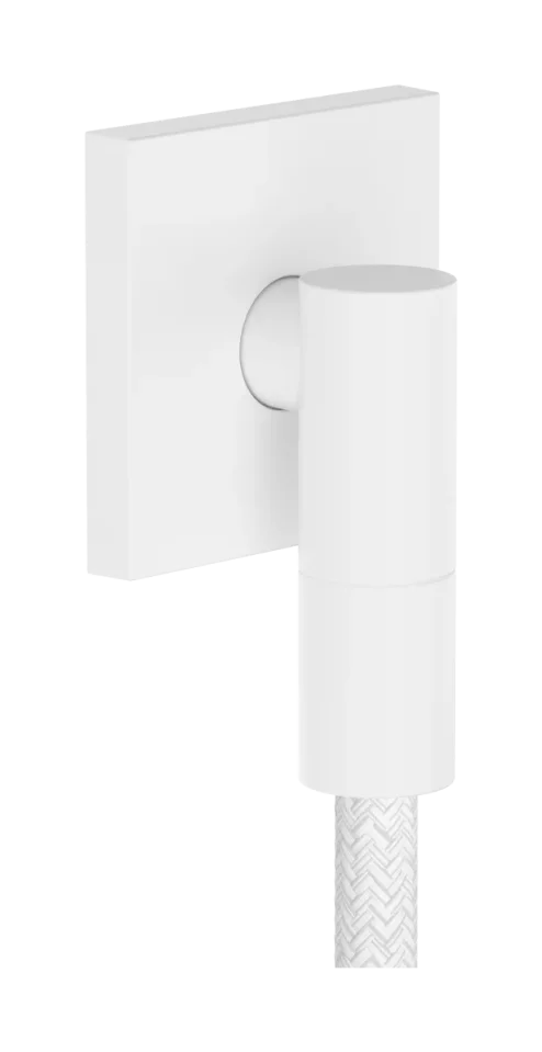 Hansgrohe Fixfit Fine E Wall Outlet 97 X 83 X 65mm White - Matt product image - Image 1