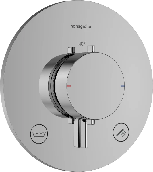Hansgrohe Ecostat Comfort S Thermostatic Shower Mixer Concealed 262 X 233 X 168mm Chrome