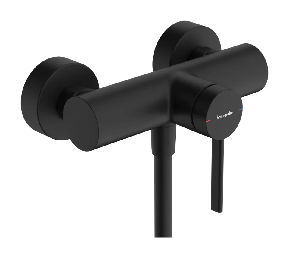 Hansgrohe Zesis S Shower Mixers Exposed 245 X 200 X 155mm Black - Matt product image - Image 1