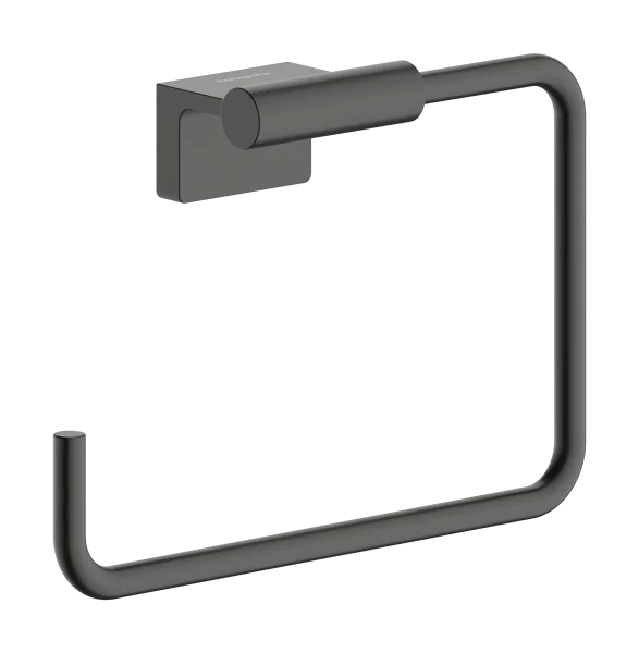 Hansgrohe Addstoris S Towel Ring 140 X 60 X 240mm Gunmetal/chrome - Brushed