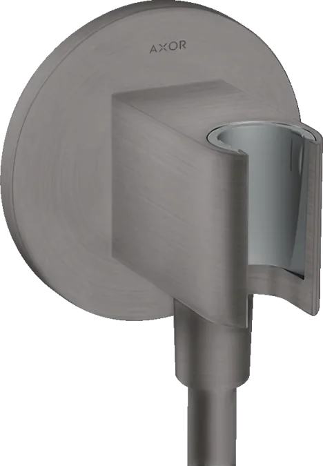 Axor Showersolutions Wall Outlet 132 X 112 X 87mm Gunmetal/chrome - Brushed product image - Image 1