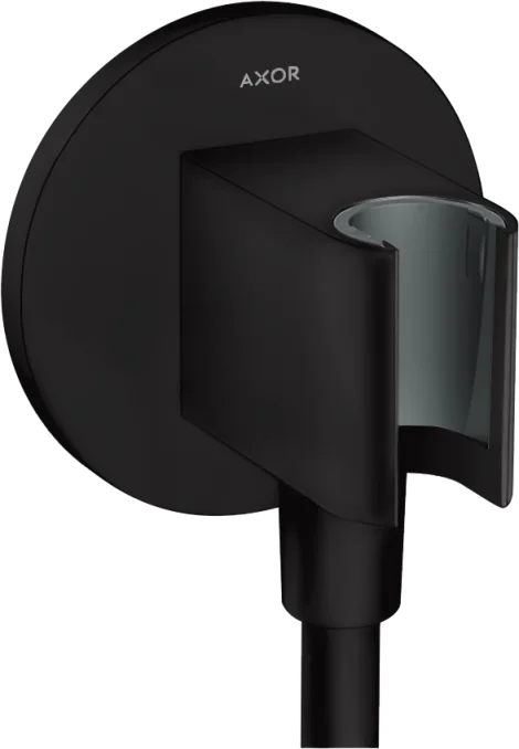 Axor Showersolutions Wall Outlet 130 X 110 X 90mm Black - Matt product image - Image 1