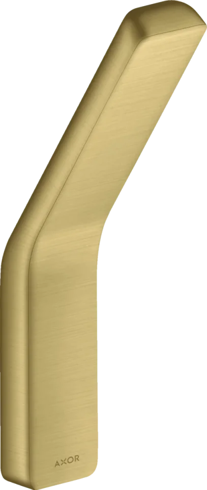 Axor Universal Softsquare Hooks 210 X 84 X 72mm Brass - Brushed detail view - Image 2