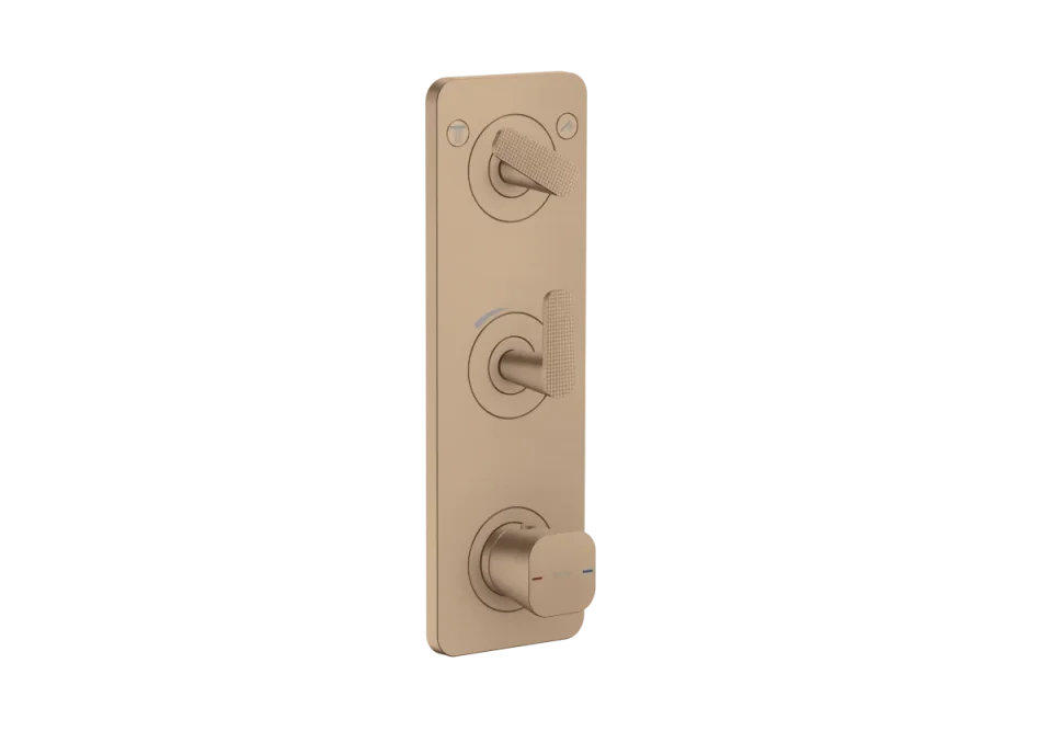 Axor Citterio C Thermostatic Shower Mixer Concealed 458 X 247 X 107mm Rose Gold/gold - Brushed product image - Image 1