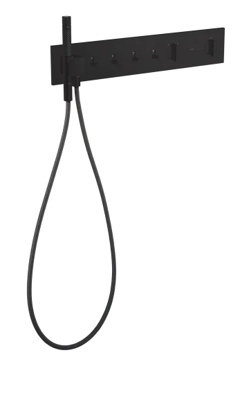 Axor Showercomposition Thermostatic Shower Mixer Concealed 715 X 395 X 150mm Black - Matt