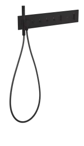 Axor Showercomposition Thermostatic Shower Mixer Concealed 715 X 395 X 150mm Black - Matt