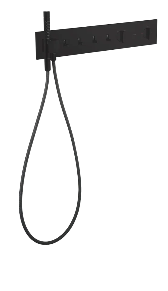Axor Showercomposition Thermostatic Shower Mixer Concealed 715 X 395 X 150mm Black - Matt product image - Image 1