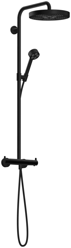 Axor One Showerpipes With Thermostatic Mixer 1020 X 350 X 170mm Black - Matt product image - Image 1