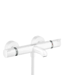 Hansgrohe Ecostat Comfort Thermostatic Bath Mixer For Exposed Installation Matt White